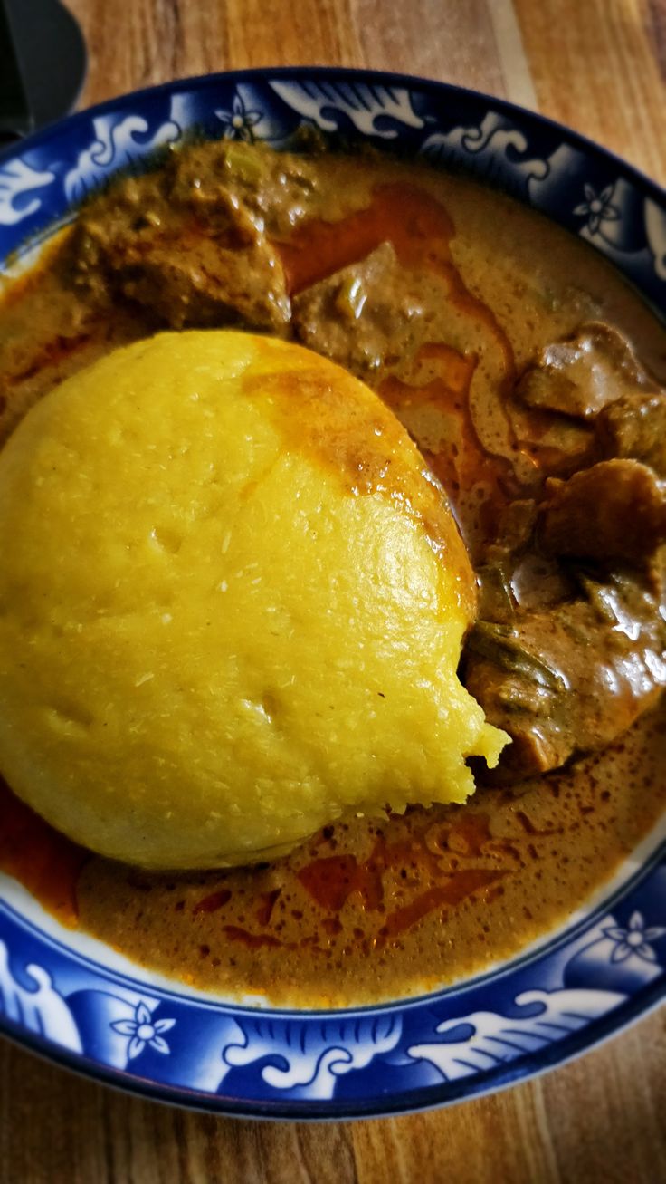Foutou Banane - Sauce Graine