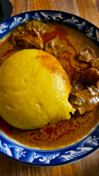 Foutou Banane - Sauce Graine
