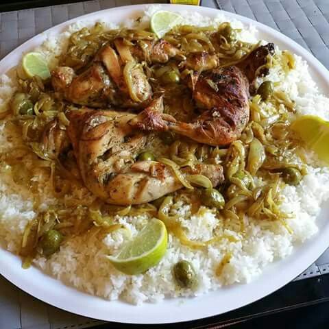 Riz Sauce Yassa Poulet